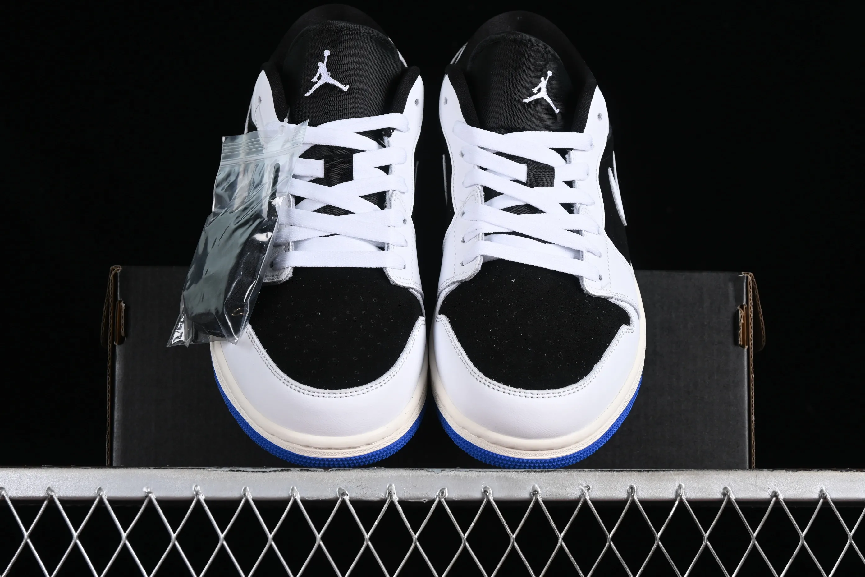 All categories Air Jordan Jordan series basketball shoes Air Jordan 1 Low Air Jordan 1 Low "Quai 54" AJ1 Joe 1 white black blue low-top cultural casual sneakers HQ0764-001